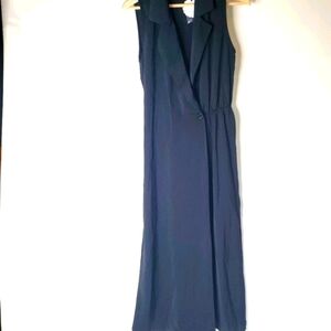 Womens Jumpsuit Small Black Cropped